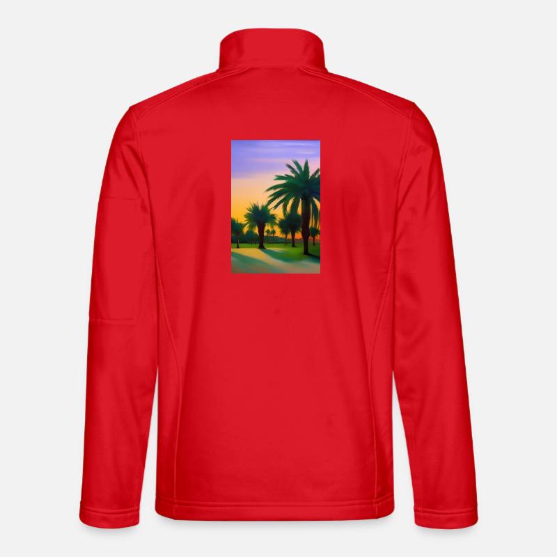 Arabische Wüste - Unisex Softshelljacke - Rot