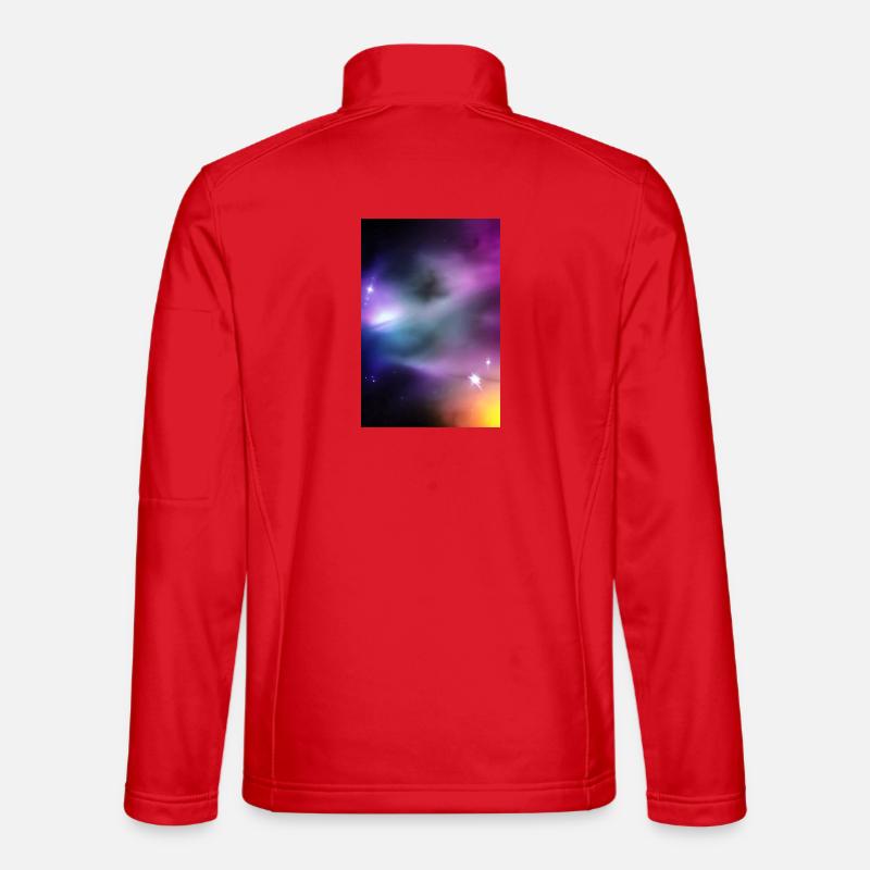 Galaxy Image - Unisex Softshell Jacket - red