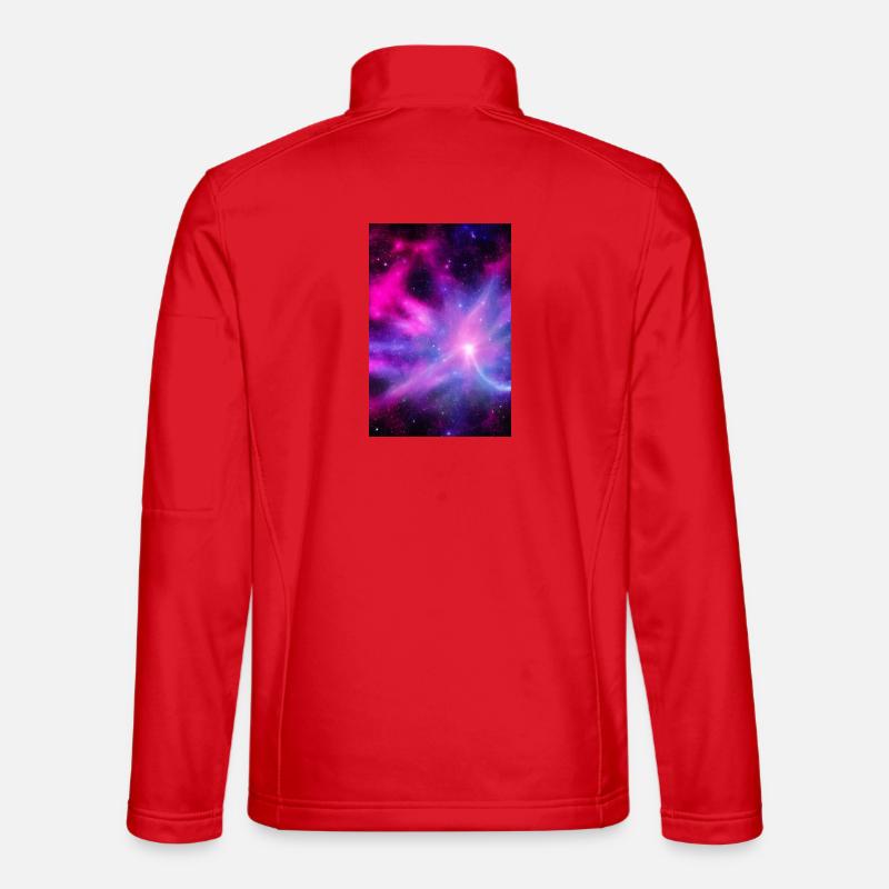 Galaxy Image - Unisex Softshell Jacket - red