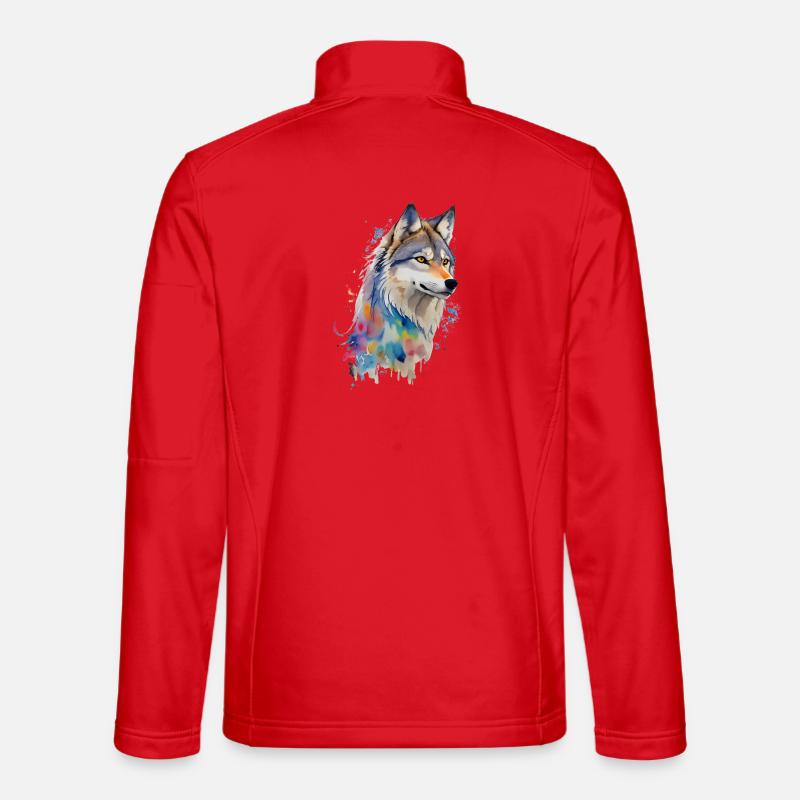 Wolf - Unisex Softshelljacke - Rot