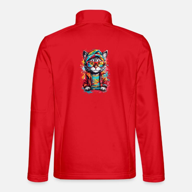 Cool cat - Unisex Softshell Jacket - red