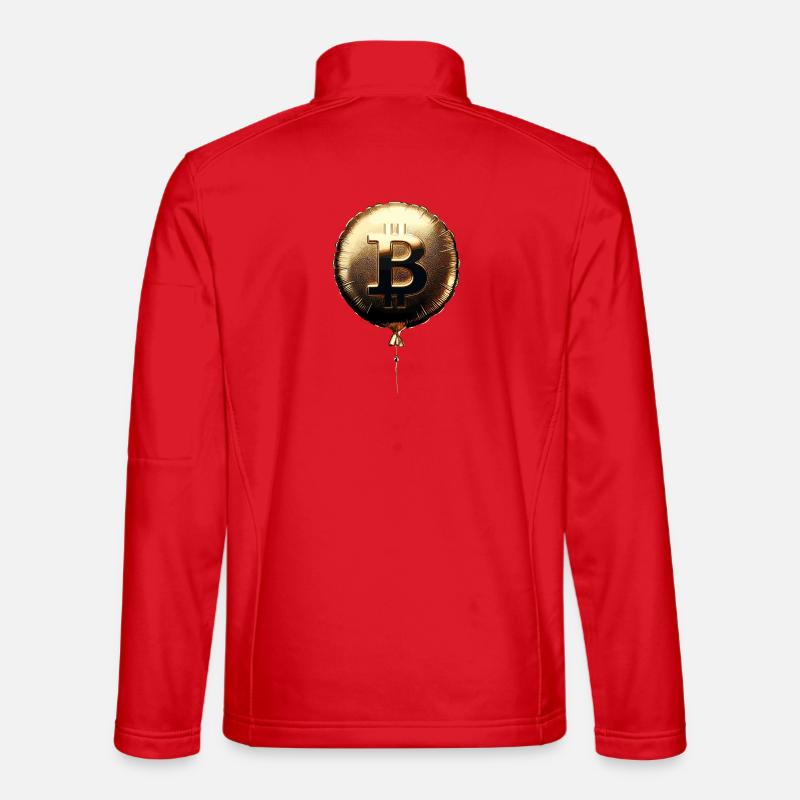 Bitcoin Gold Foil Ballon Party Rallye Cadeau Veste en tissu softshell Unisexe