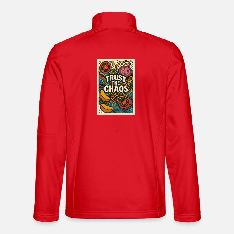 TRUST THE CHAOS - Unisex Softshell Jacket - red