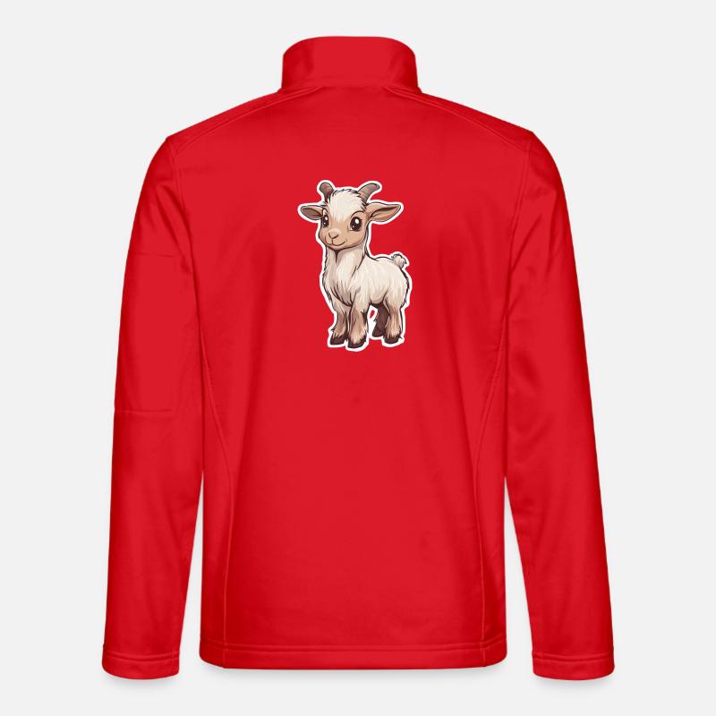 Ziege - Unisex Softshelljacke - Rot