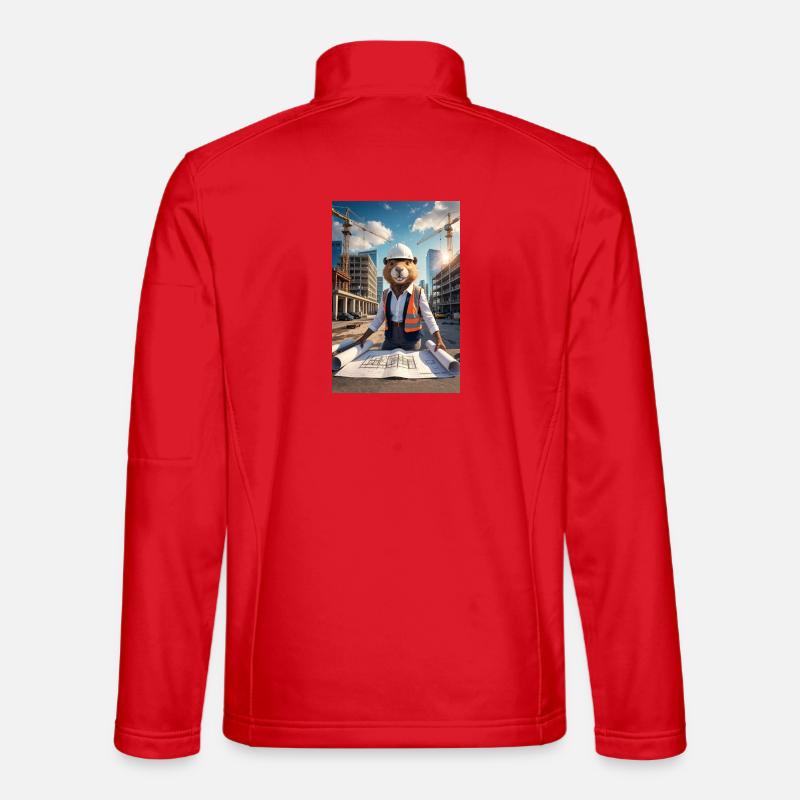 Architecte castor humanoïde Veste en tissu softshell Unisexe
