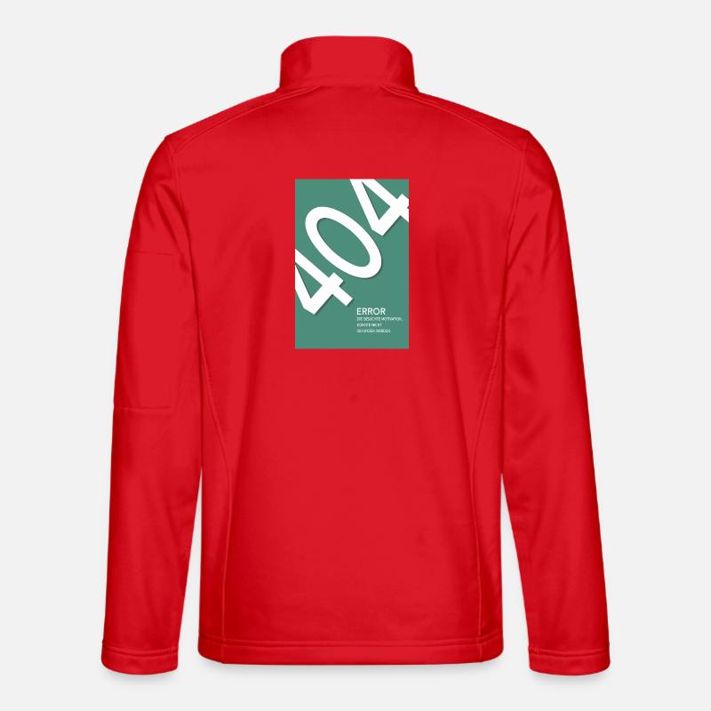 Error 404 Motivation Not Found - Unisex Softshell Jacket - red