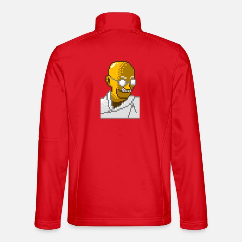 8bit pixel gandhi Unisex Softshelljacke