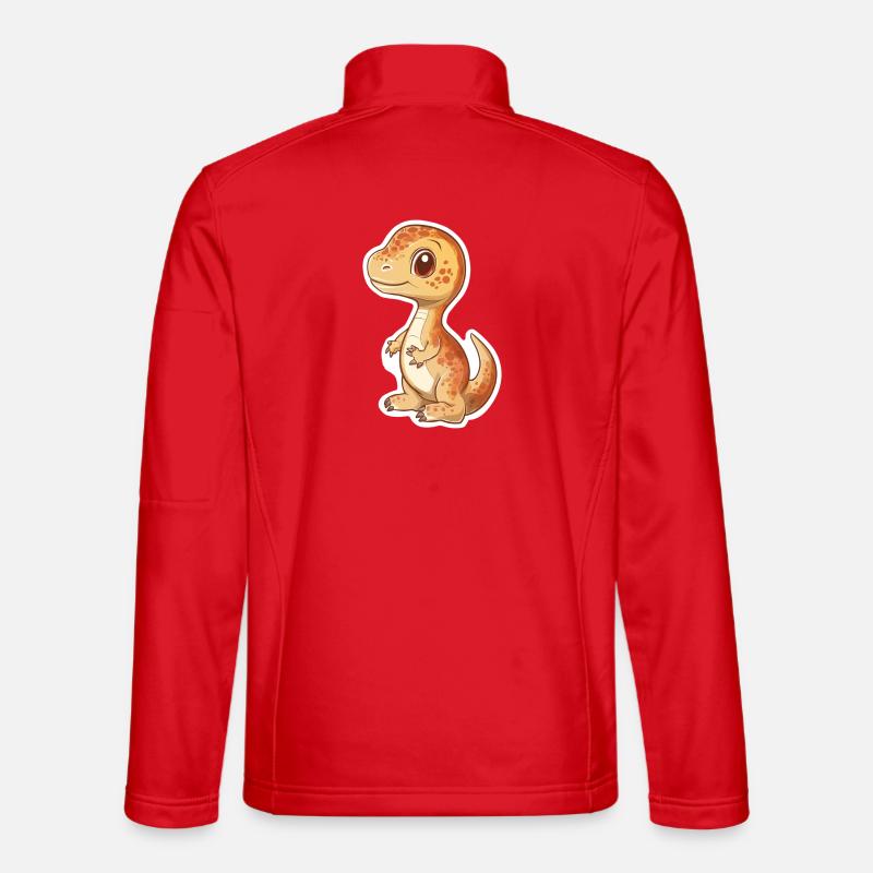 Dinosaur - Unisex Softshell Jacket - red
