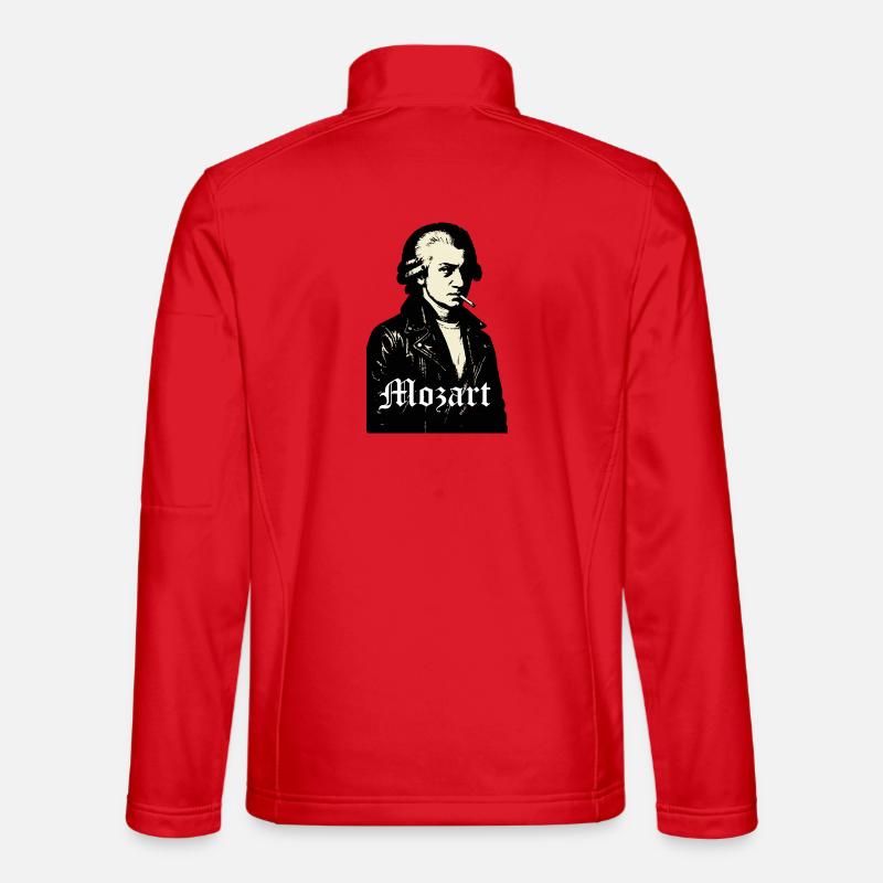 Mozart Noir Rebel Composer  - Unisex Softshell Jacket - red