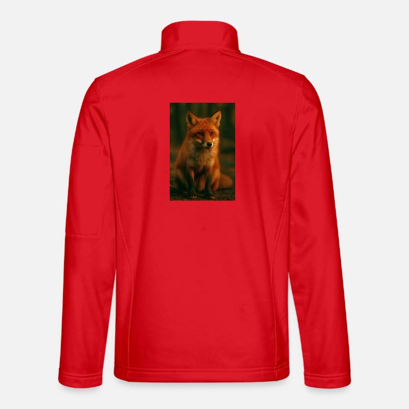 Wilde Tiere, Fuchs - Unisex Softshelljacke - Rot