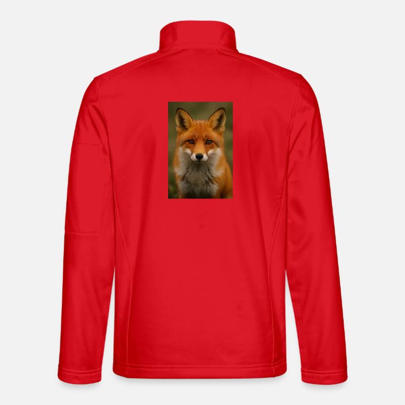 Animal, fox - Unisex Softshell Jacket - red