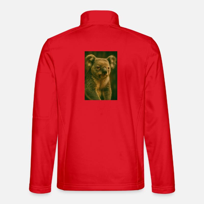 Animals - Koala - Unisex Softshell Jacket - red