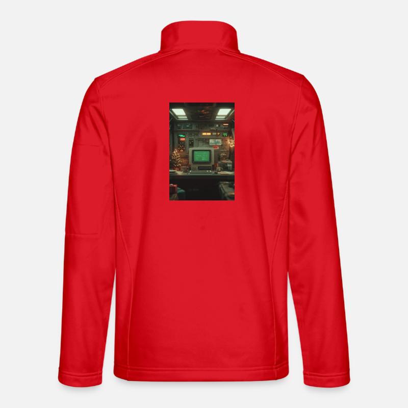 Console d’ordinateur rétro Holiday Glow Veste en tissu softshell Unisexe