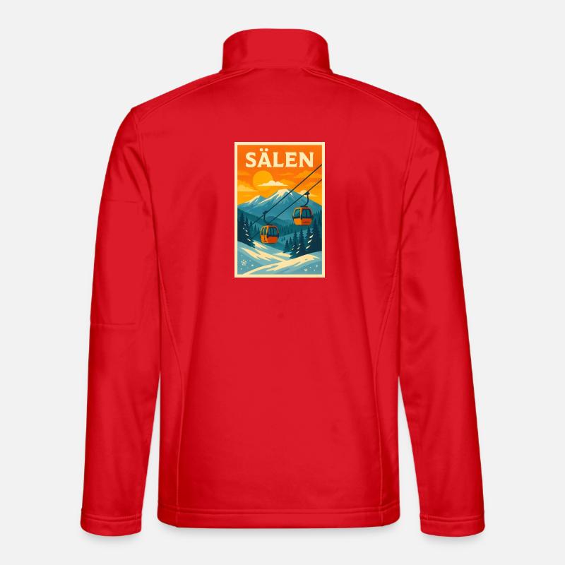 Sälen Sunset Funicular - Unisex Softshell Jacket - red