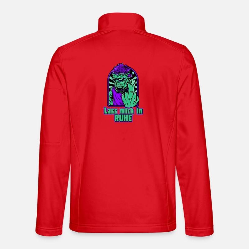 Lass mich in Ruhe Monster - Unisex Softshelljacke - Rot