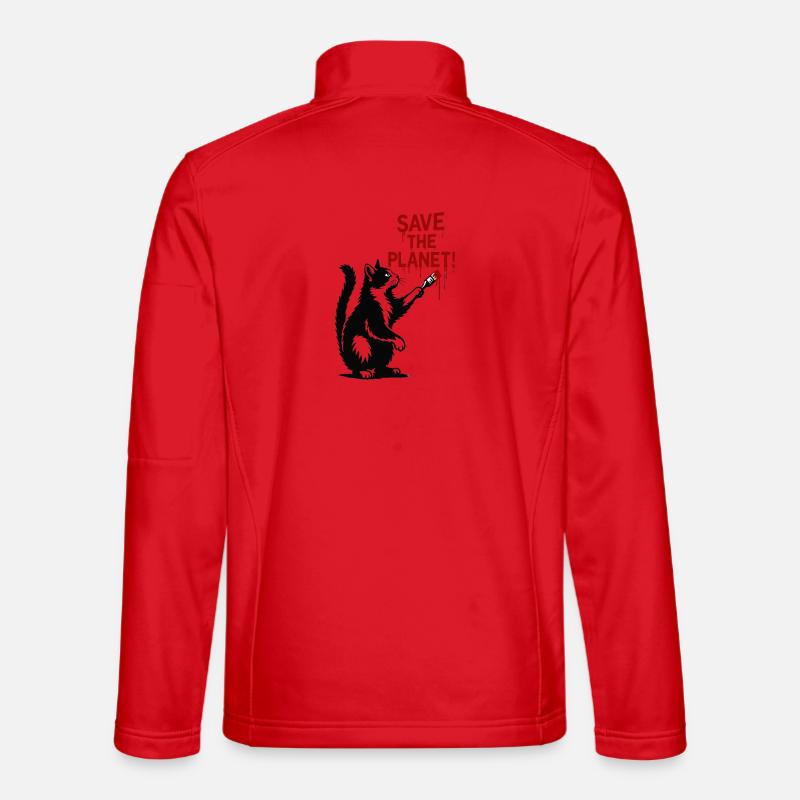 Planetenschutz Katze Kunst Unisex Softshelljacke