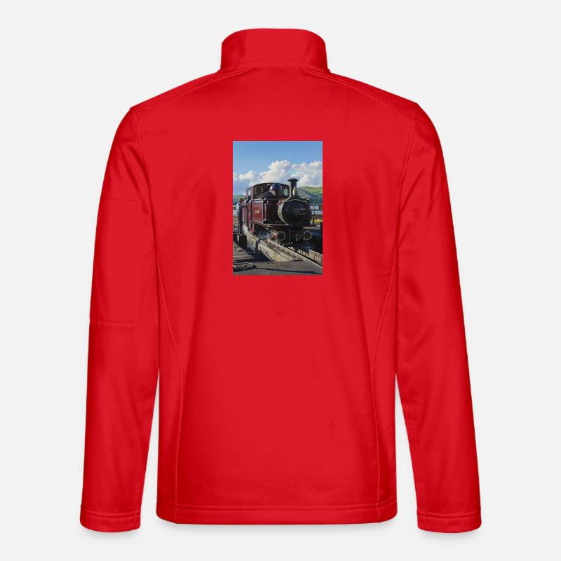Merddin Emrys in der Boston Lodge - Unisex Softshelljacke - Rot