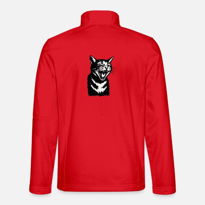 Screaming Shadowcat - Unisex Softshell Jacket - red