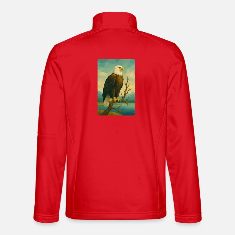 Polynature Bald Eagle - Unisex Softshell Jacket - red