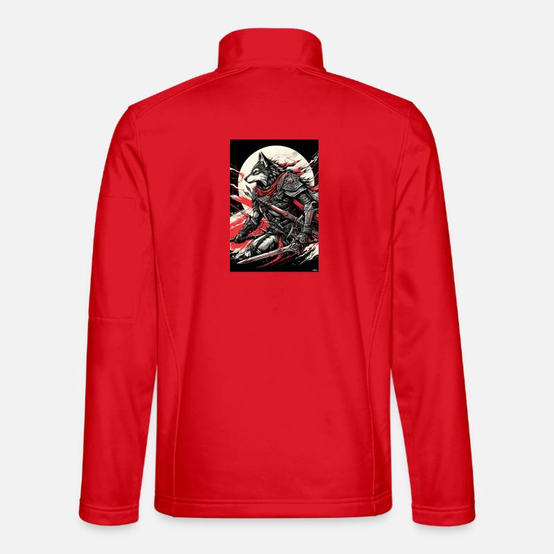 Moonlit Warwolf Armor - Unisex Softshell Jacket - red