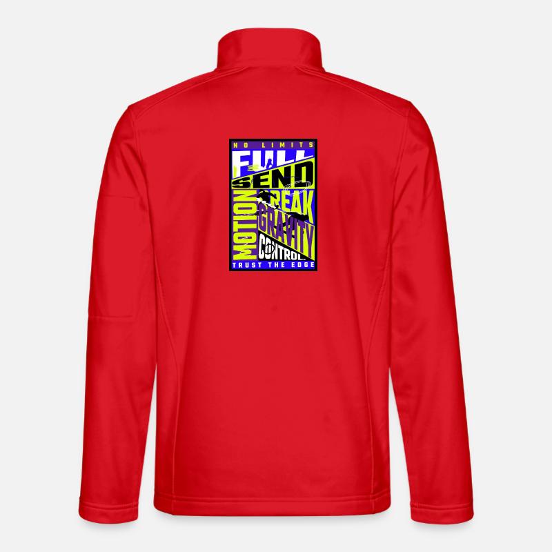 Snowboarding Design – Freestyle Gravity Control - Unisex Softshelljacke - Rot