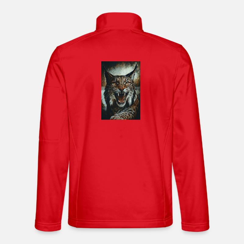 Wildcat in anger - Unisex Softshell Jacket - red