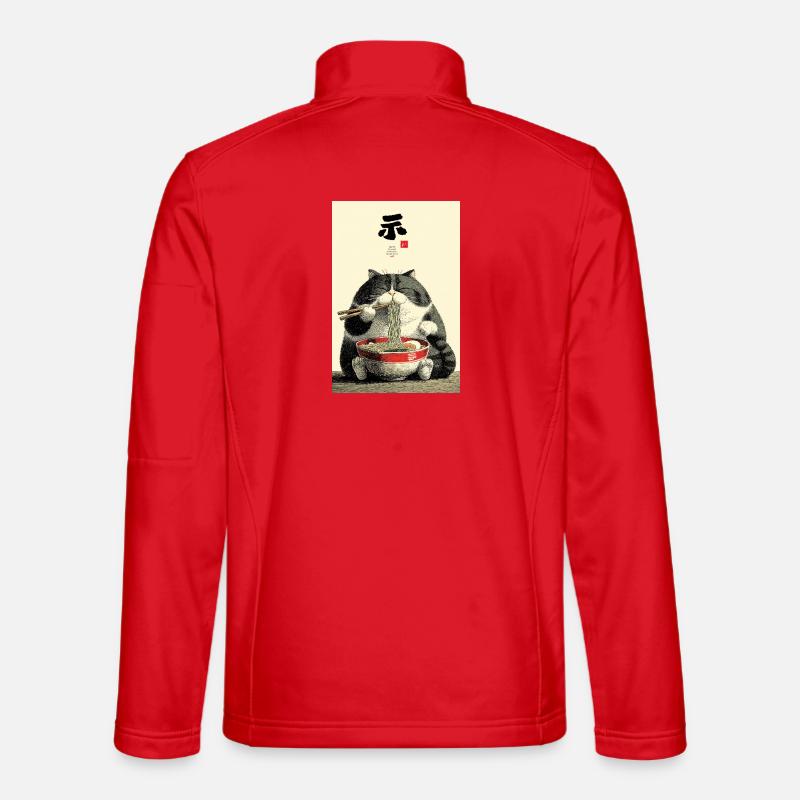 Neko Noodle Feast - Unisex Softshell Jacket - red