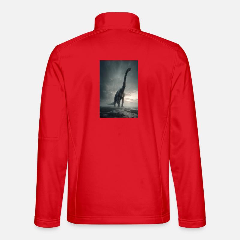 Mistbound Sauropod Dawn - Unisex Softshell Jacket - red