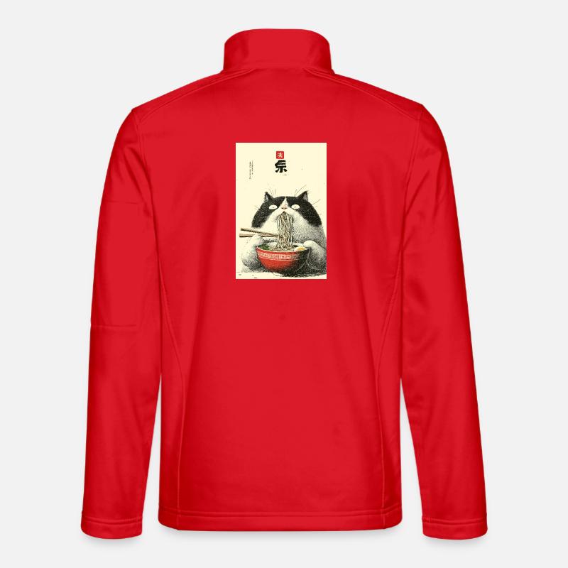 Neko-Nudelfest - Unisex Softshelljacke - Rot
