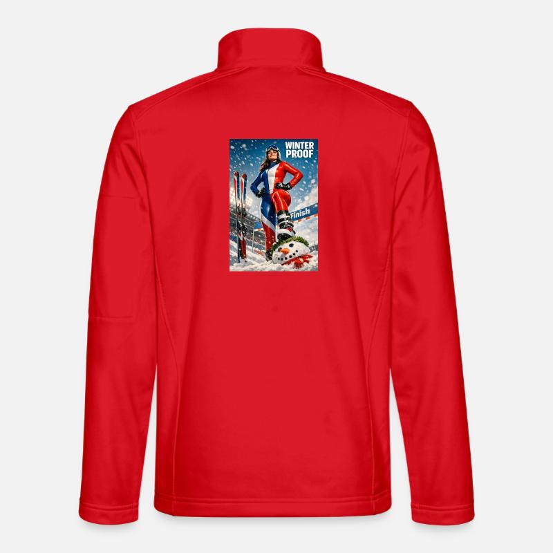 Winter-Sport-Ski-FR - Unisex Softshelljacke - Rot
