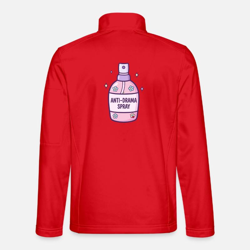 Anti-Drama-Sprühflasche - Unisex Softshelljacke - Rot