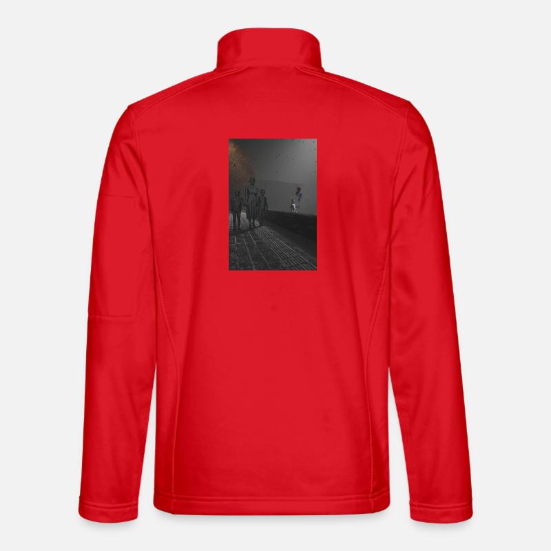 Lost in a moment - Unisex Softshell Jacket - red
