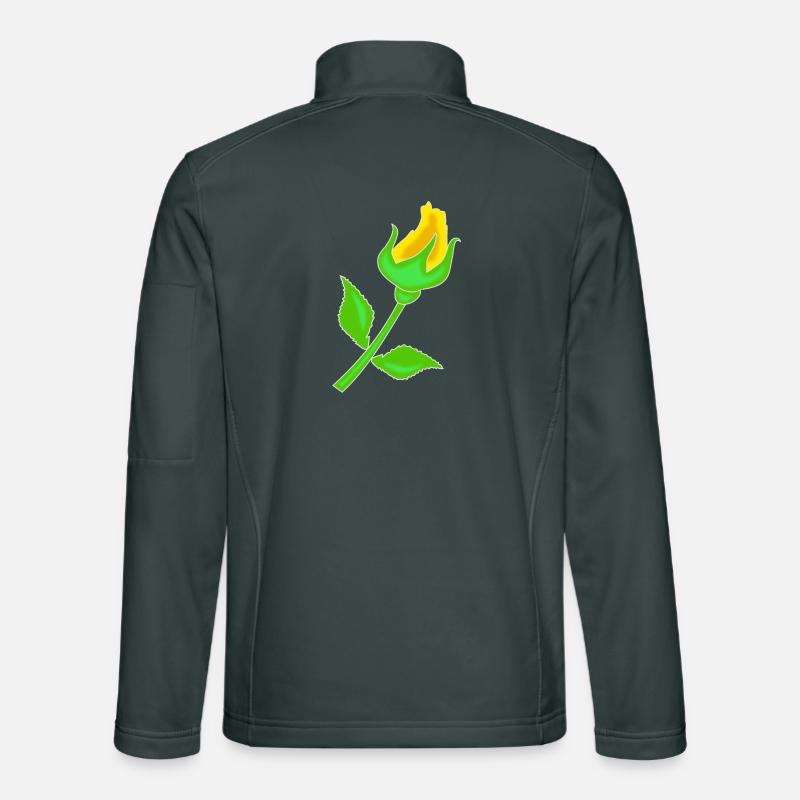 Rose in Yellow Unisex Softshell Jacket