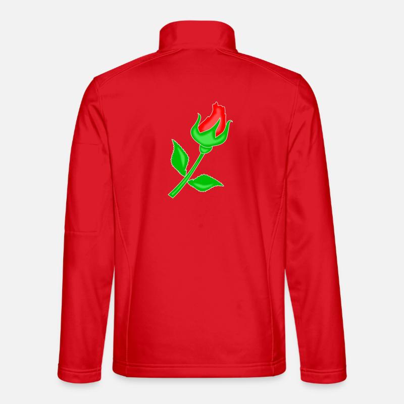 Rose rot - Unisex Softshelljacke - Rot