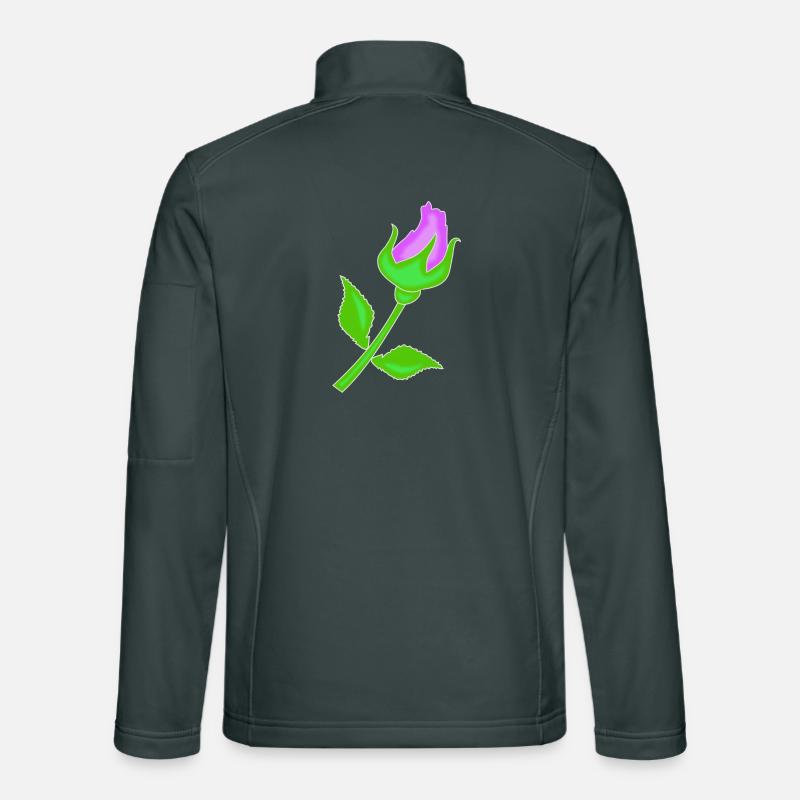 Rose dans une teinte violette Veste en tissu softshell Unisexe
