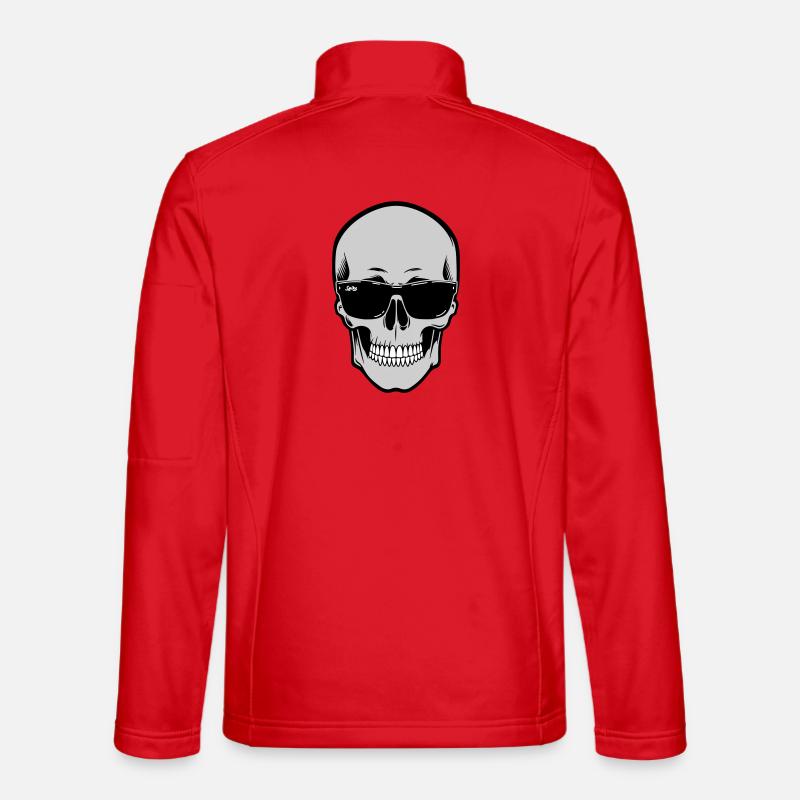 Skull with Sunglasses Graphic Unisex Softshell Jacket