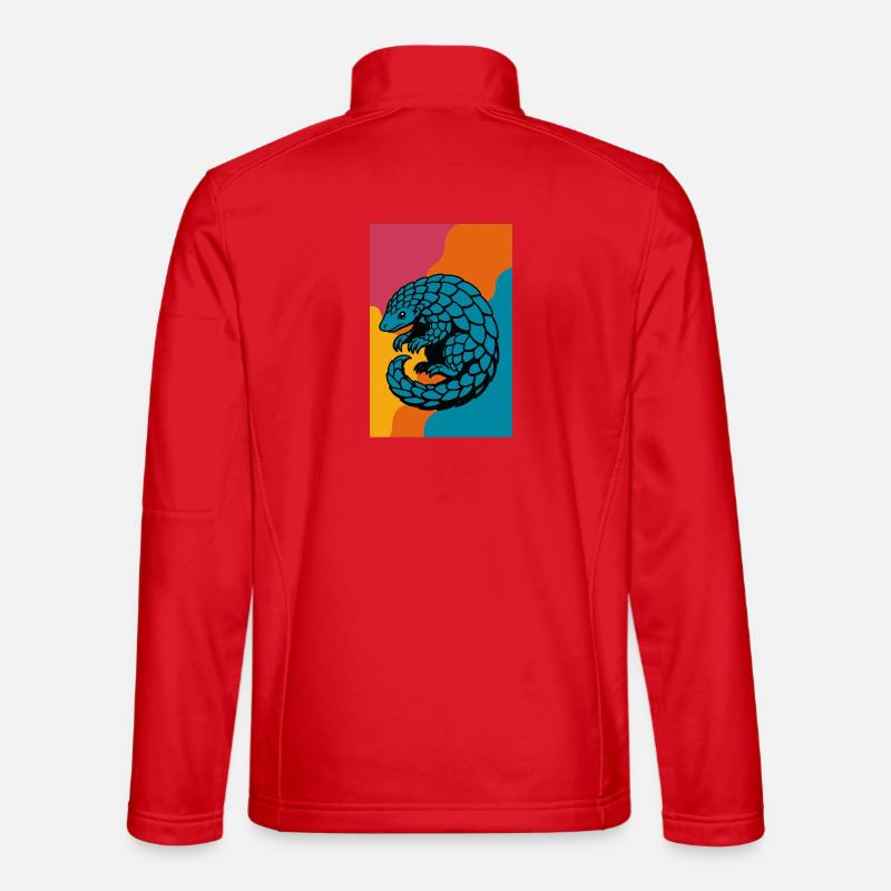 Pangolin Pop Art Unisex Softshell Jacket