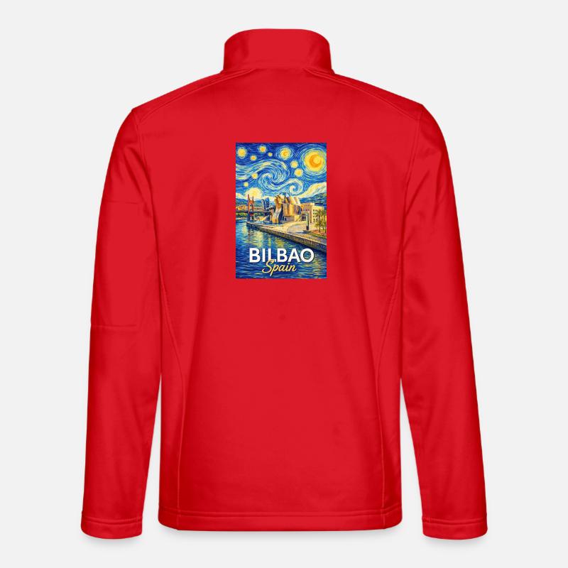 Bilbao Spain - Unisex Softshelljacke - Rot