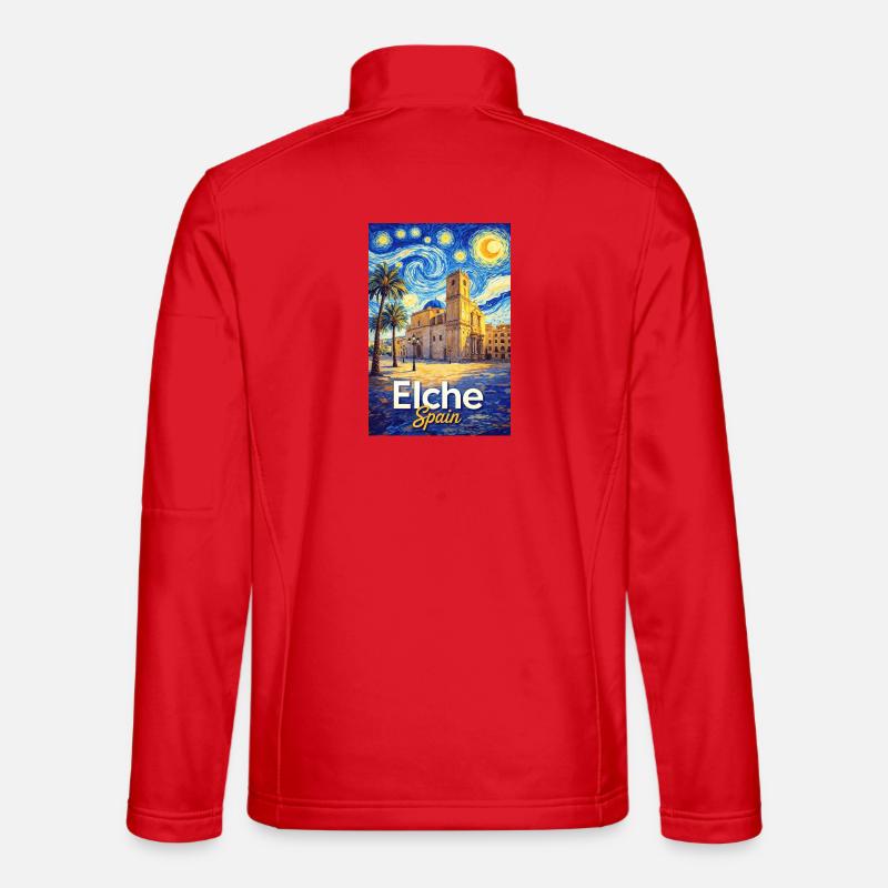 Elche Spain - Unisex Softshell Jacket - red