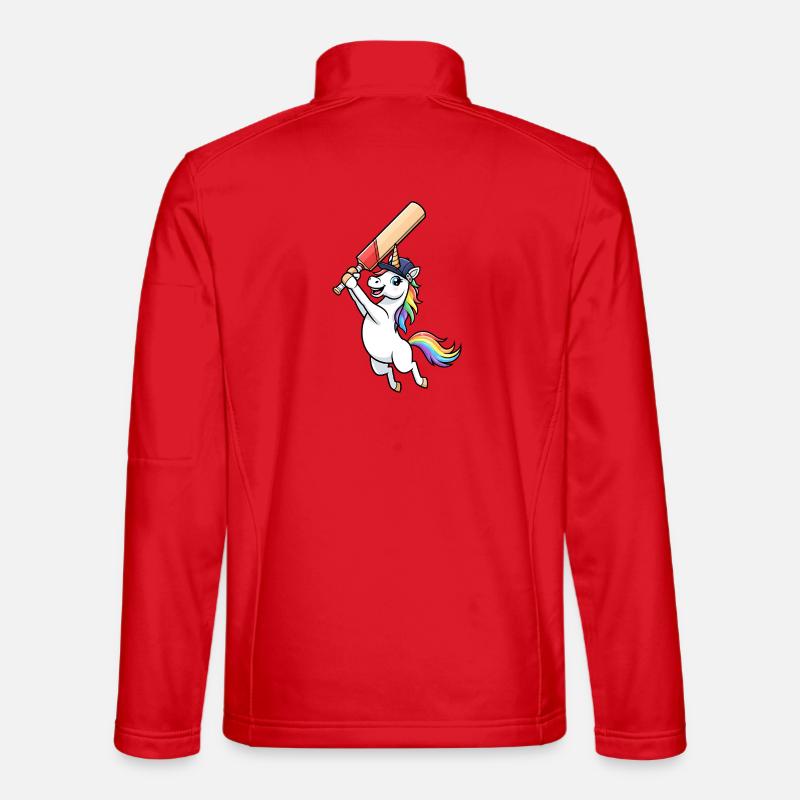 Unicorn Cricket Divertimento Arcobaleno - Giacca softshell unisex - rosso