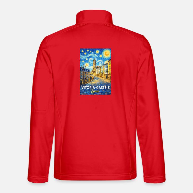 Vitoria-Gasteiz Spain - Unisex Softshell Jacket - red