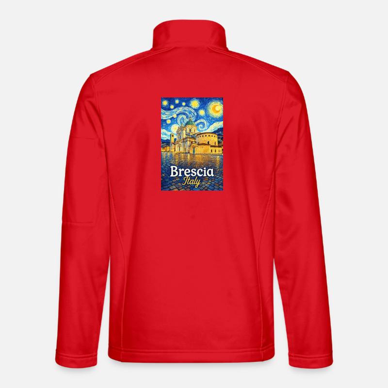 Brescia, Italy. - Unisex Softshell Jacket - red