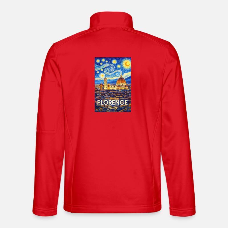 Firenze, Italia. - Giacca softshell unisex - rosso