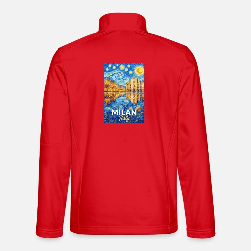 Mailand, Italien. - Unisex Softshelljacke - Rot