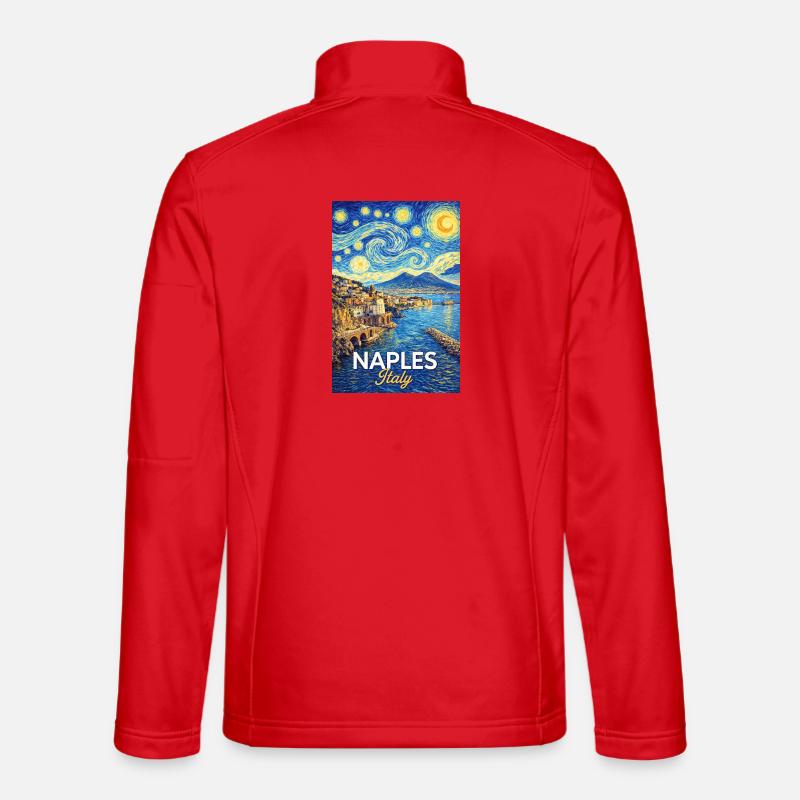 Neapel, Italien - Unisex Softshelljacke - Rot