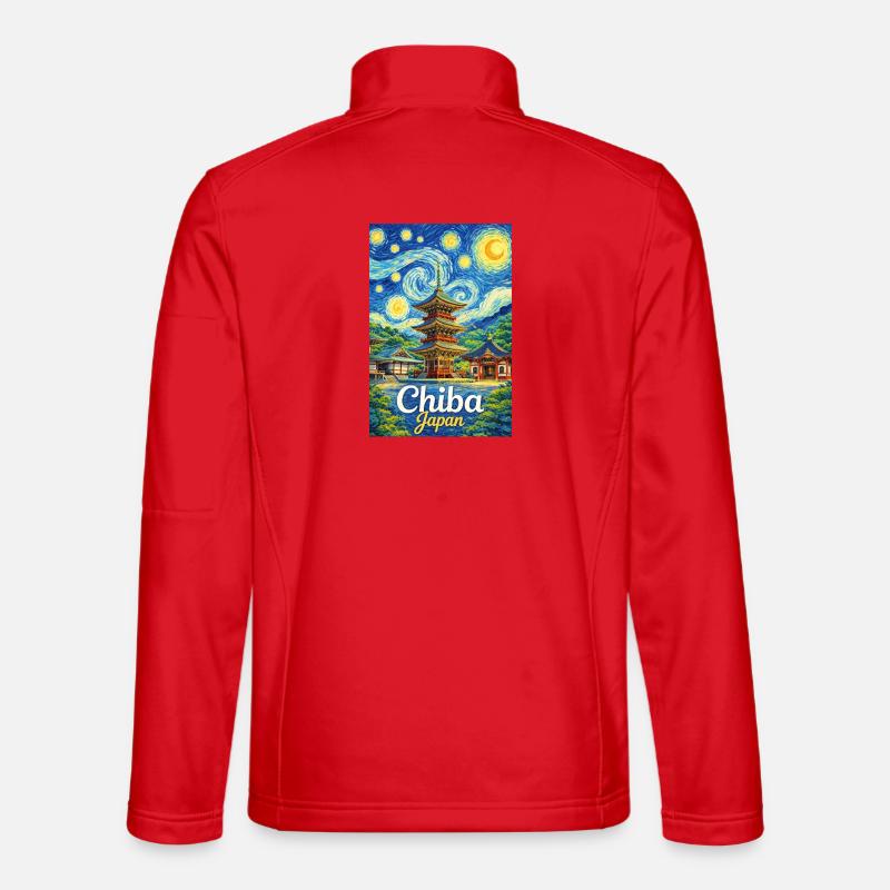 Chiba, Giappone - Giacca softshell unisex - rosso