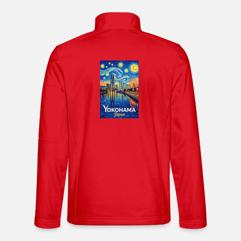 Yokohama, Japan - Unisex Softshelljacke - Rot