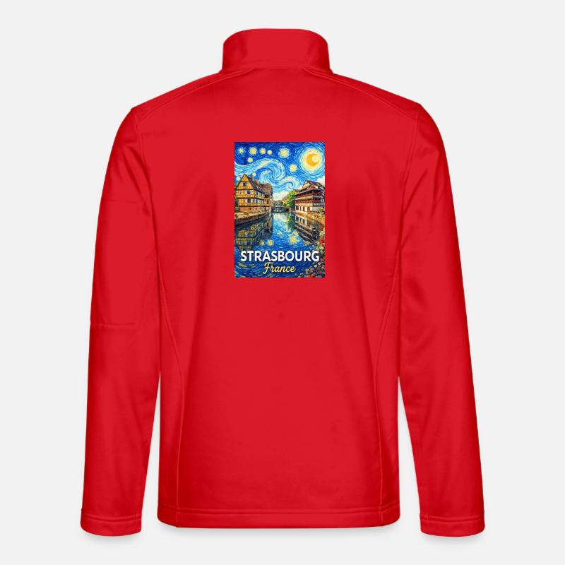 Strasburgo, Francia - Giacca softshell unisex - rosso