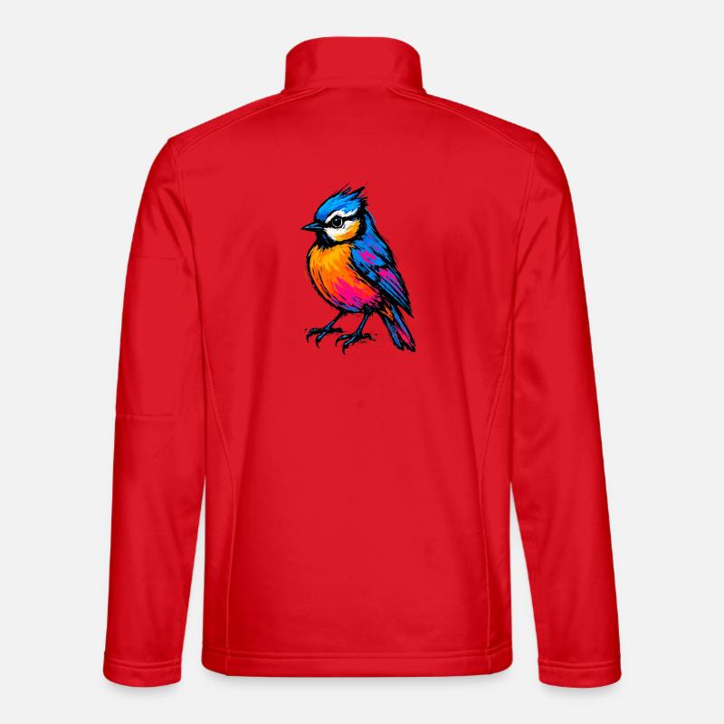 Pop Art: Der Farbausbruch - Unisex Softshelljacke - Rot