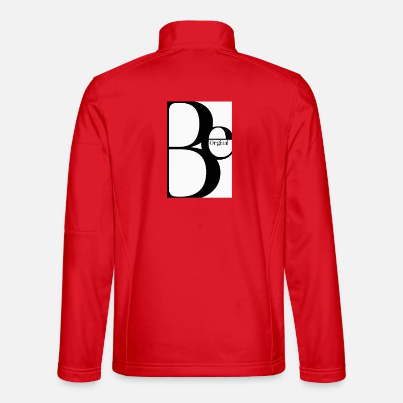 Vær original – minimalistisk typografisk design - Unisex softshell-jakke - rød
